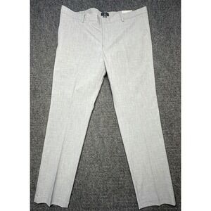 H&M Dress Pants‎ Men Size 40 Gray Slim Fit Flat Front Trousers